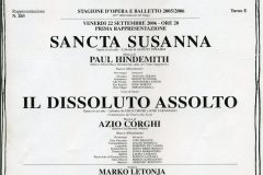 Sancta Susanna - Dissoluto Assolto -Teatro alla scala - 2006